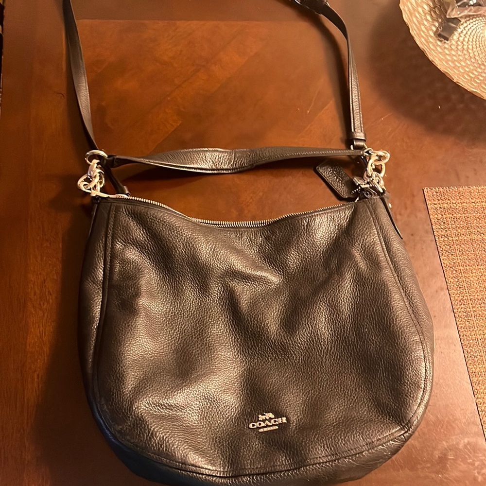 Coach leather bag hobo